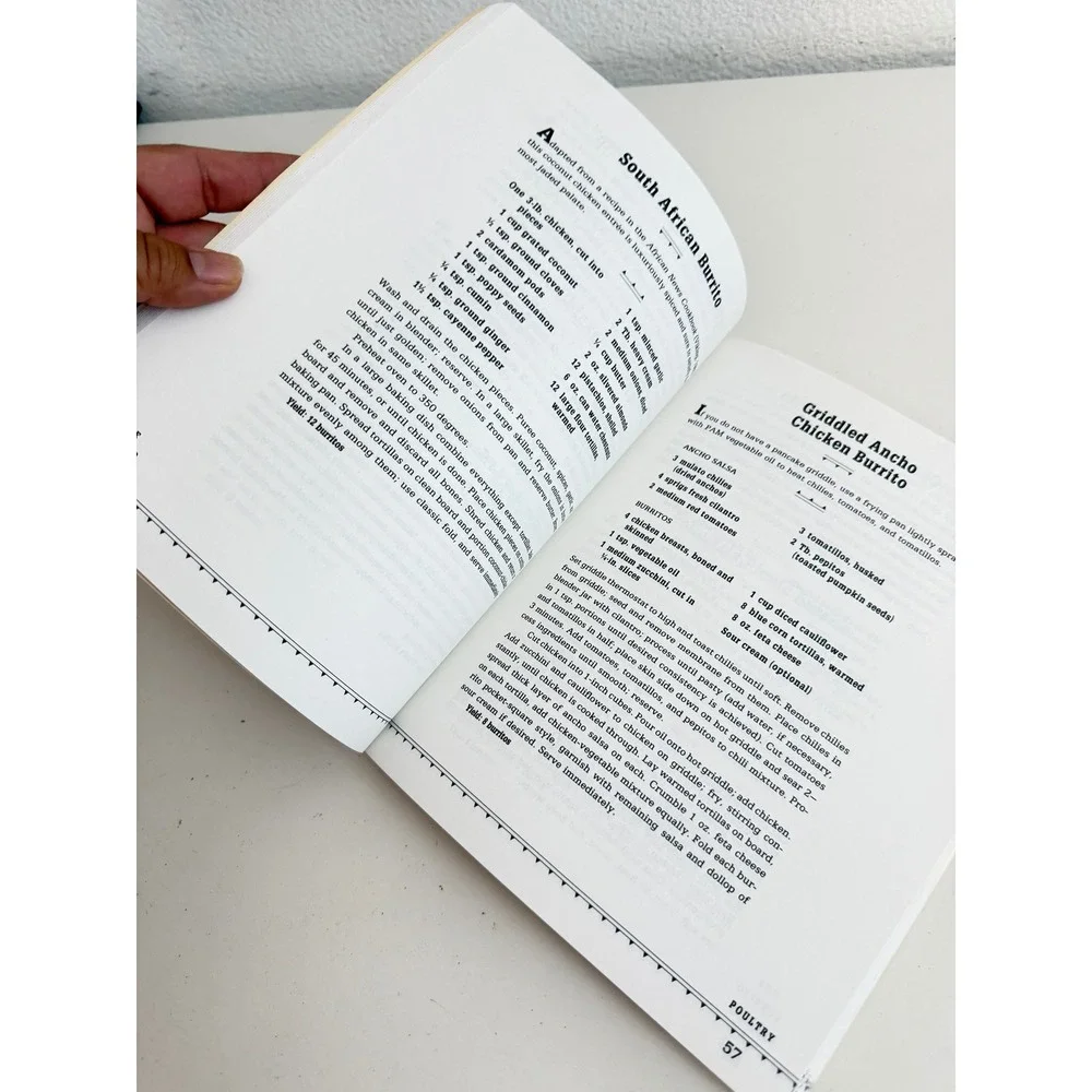 The Burrito Book PJ Birosik 1991 Vintage Cookbook Over 100 Recipes Paperback - Picture 2 of 3